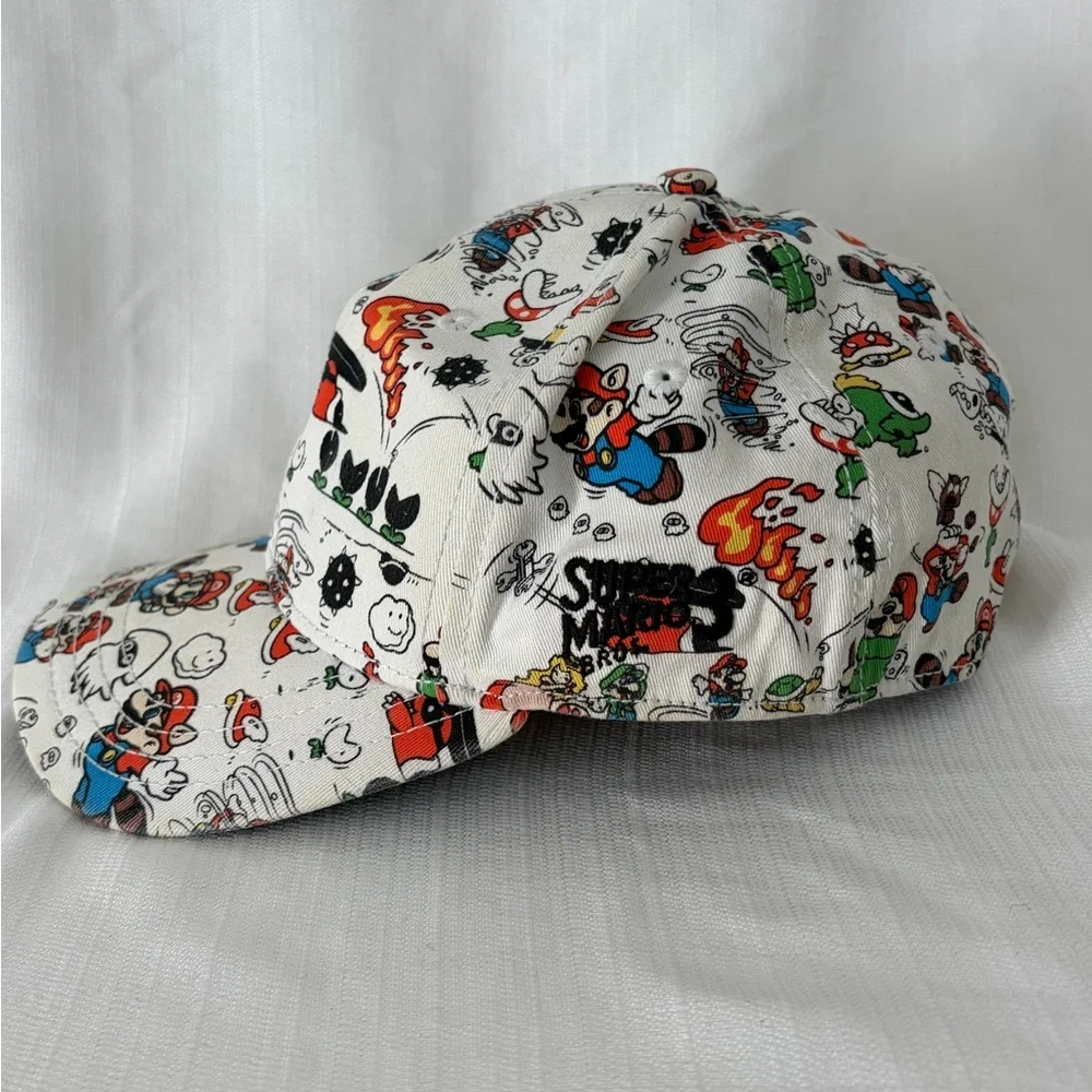 Super Mario Bros 2009 Nintendo A-Flex Hat All Over Print (B148)✨